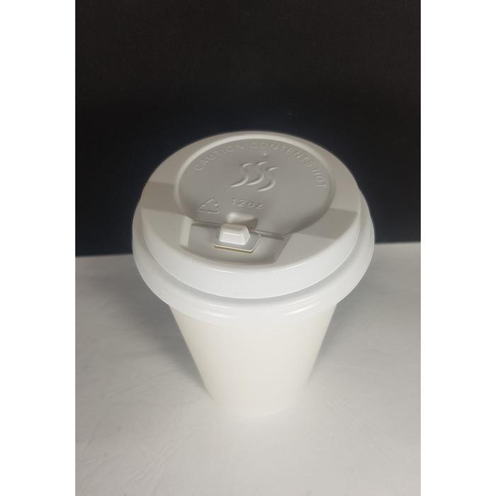 Pesona_Gadisku Tutup Paper Cup 12 Oz Hot / Lid Paper Cup 12 Oz Hot. @50 Pcs