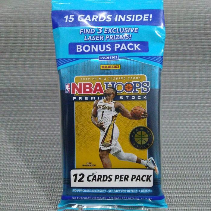 Hoops stock Paket Cello Sealed Pack Kartu Basket Koleksi 2019-2020 15 Kartu basketball 19-20 cello s