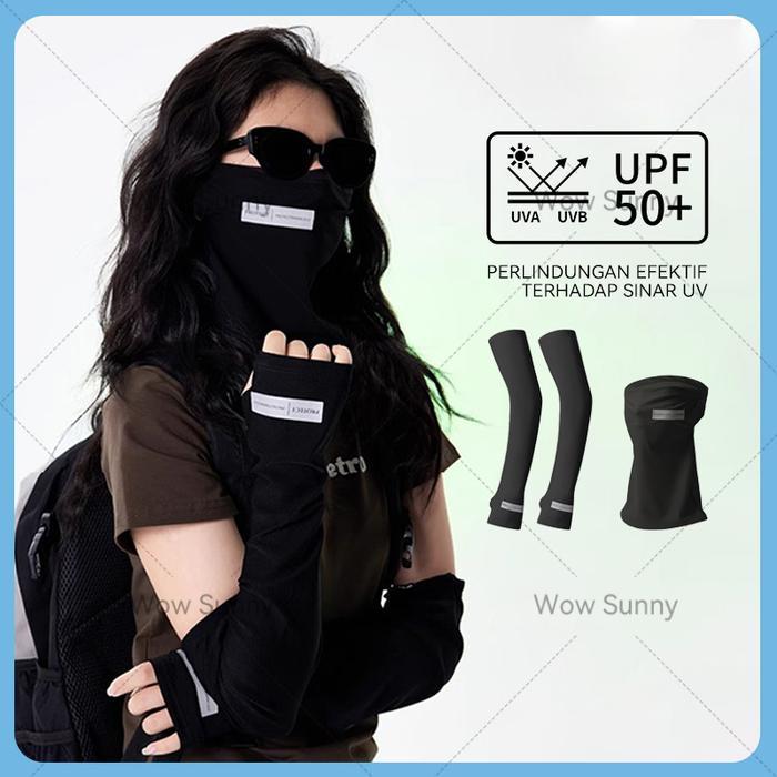 Ada Stok Masker Anti Uv Masker Masker Motor Masker Tebal Masker Full Face Set Dua Masker Wajah Dan
