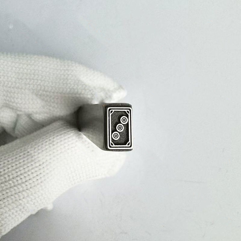 Jewelry Stamps, Gold and Silver Bracelets, Pendants, Engraving Dies, Chinese Mahjong Steel Stamps,