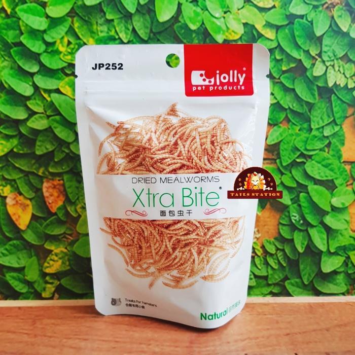 JP36 JP252 Jolly Dried Meal Worm Hamster Snack Cacing Sugar Glider - JP252 30gr