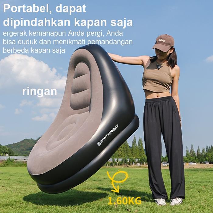 Promo Sofa Angin Santai Free Pompa Kursi Santai Dengan Sandaran KakiSofa Malas Tiup Cepat Besar,