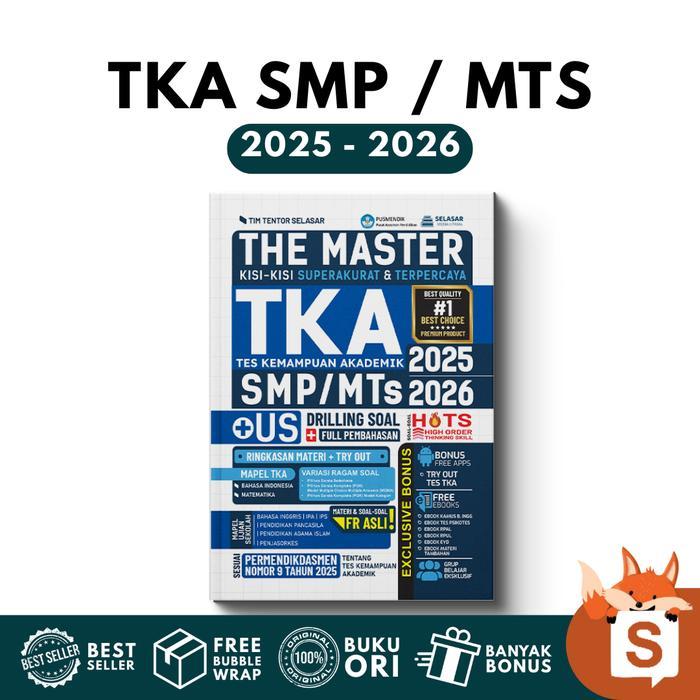 solusibuku - Buku The Master TKA + US SMP / MTs 2025-2026 (SELASAR) - TKA SMP 2025-2026