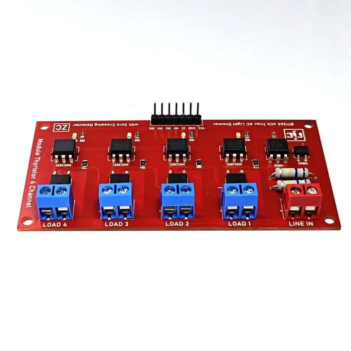 Module AC Light Dimmer 4-Channel Thyristor Triac Speed Controller Dimmer 220V AC