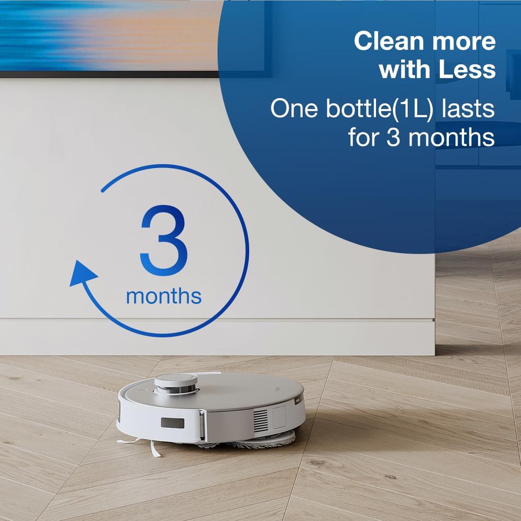 Cleaning Fluid For ECOVACS Deebot Ozmo Liquid T20 N9T10 OMNI/T10 TURBO/X1 OMNI/X1 TURBO 1L Floor