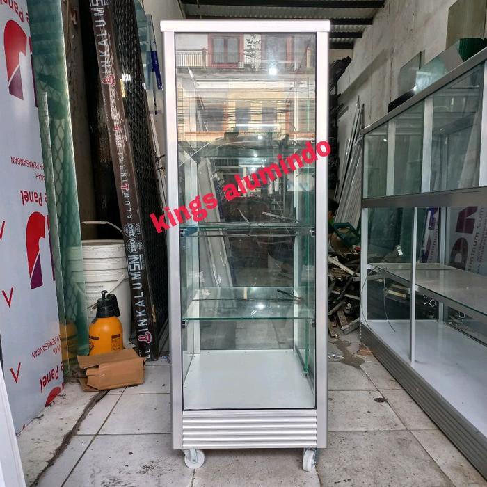 Etalase Kaca - Etalase Standar - Etalase Kaca Aluminium - Etalase Kaca Aluminium