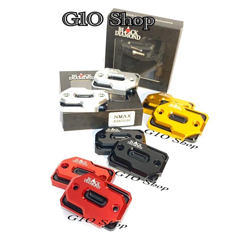 TERBARU Cover Tutup Master Minyak Rem CNC Black Diamond Motor Nmax , Nmax 2020