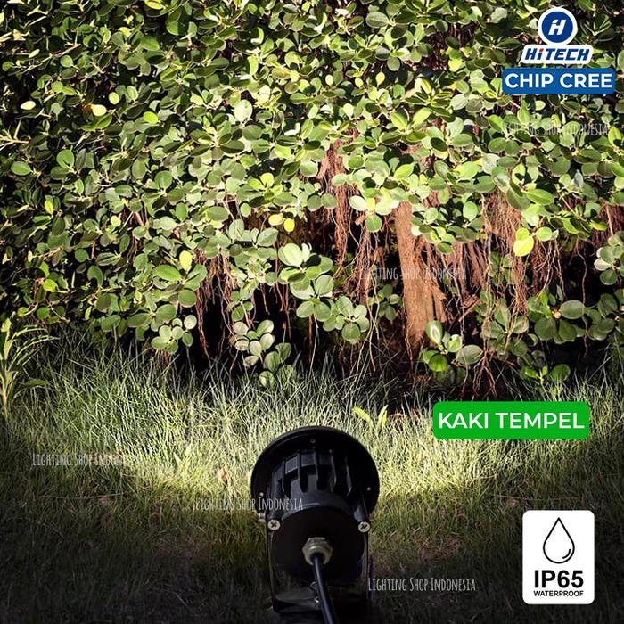 Lampu taman sorot led 12w cob cree 24 derajat spotlight warm white 3000K ip65 tempel plafon dinding
