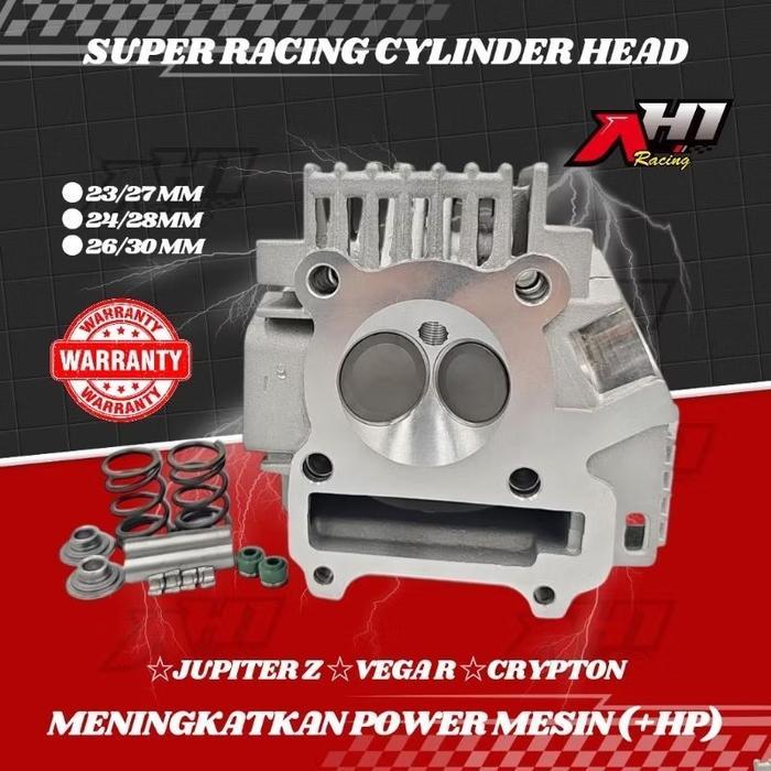 Cylinder Head Blok Ah1 Racing Jupiter Z Old Jupiter Z Burhan Vega R Cylinder Head Kit Klep 24/28 Mm