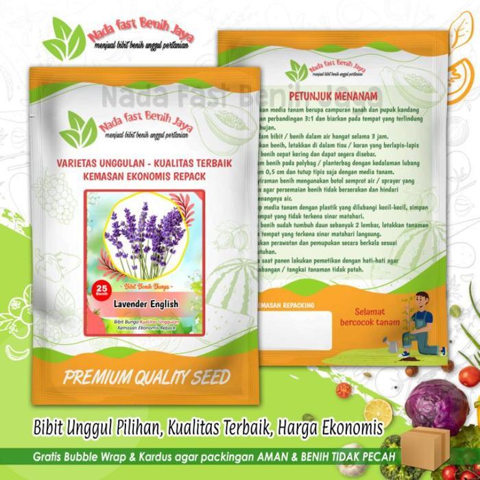 Benih bunga - bibit bunga lavender English / benih bunga lavender ( 25 benih Nada fast ) tanaman