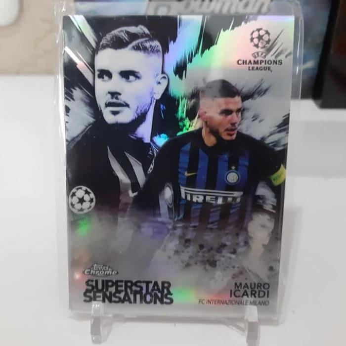 Kartu Bola Topps Chrome Superstar Sensations Mauro Icardi Inter - Rare