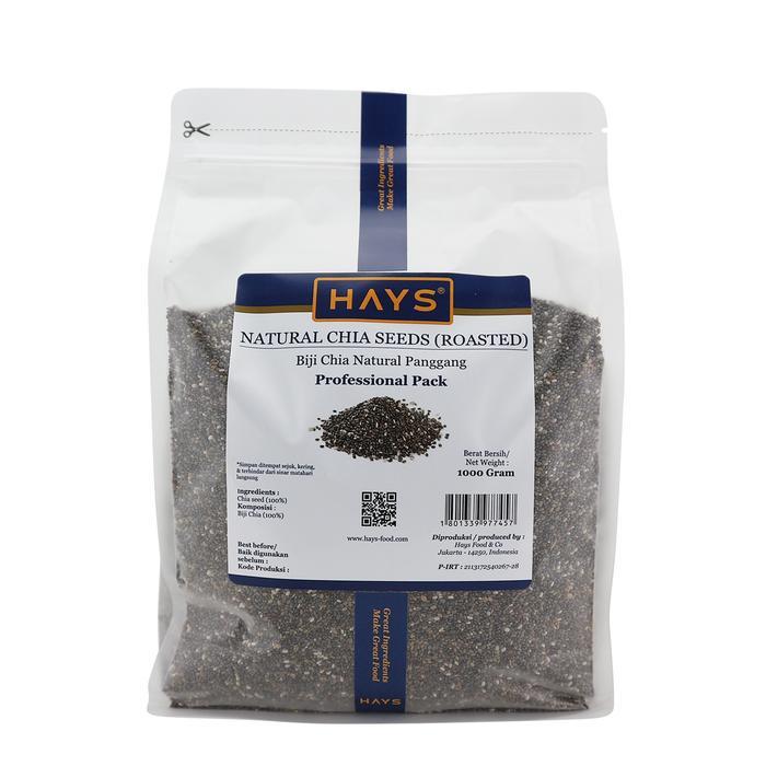 HAYS - Natural Chia Seed (Roasted) 1 KG / Biji Chia Natural (panggang) 1000 G