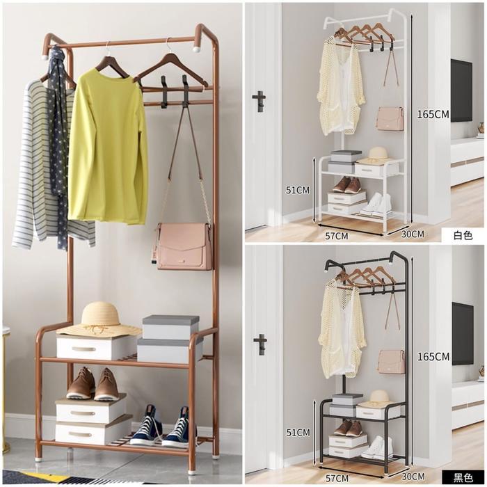 L SHAPE RACK RAK GANTUNGAN UNIQ HANGER PAKAIAN