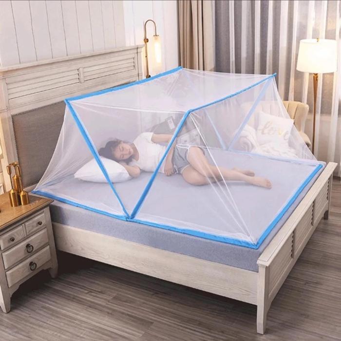 Kelambu Lipat Tidur Anti Nyamuk / Kelambu Tidur Lipat Portable / Kelambu Lipat Persegi Ukuran 160 x