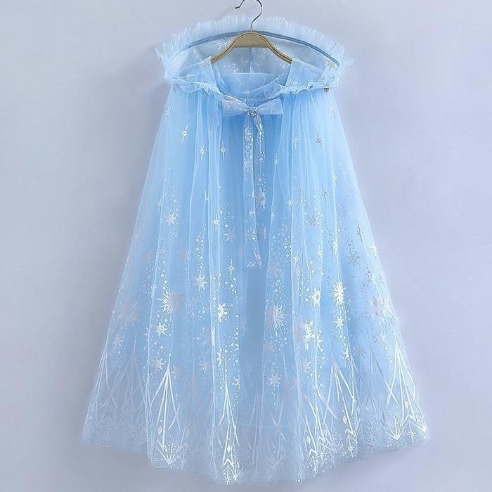 Cape Frozen / Jubah Kostum Frozen Princess Anak Perempuan