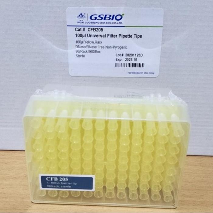 ` Filter Tip 10 20 100 200 1000 ul GS Bio isi 96 pcs per rak Steril