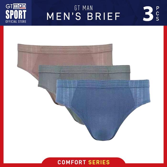 Dalam Pria MAN Celana Dalam Pria GT MAN GMKM Isi 3 Pcs - Briefs Men Underwear - L GT MAN GMKM Isi 3 