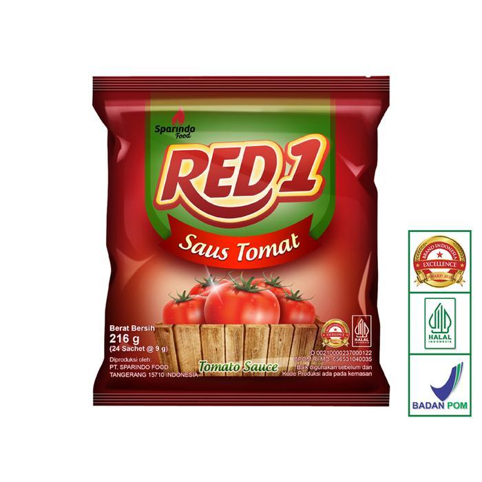 NEW RED1 Saus Tomat 9gr Sachet (24x9gram)