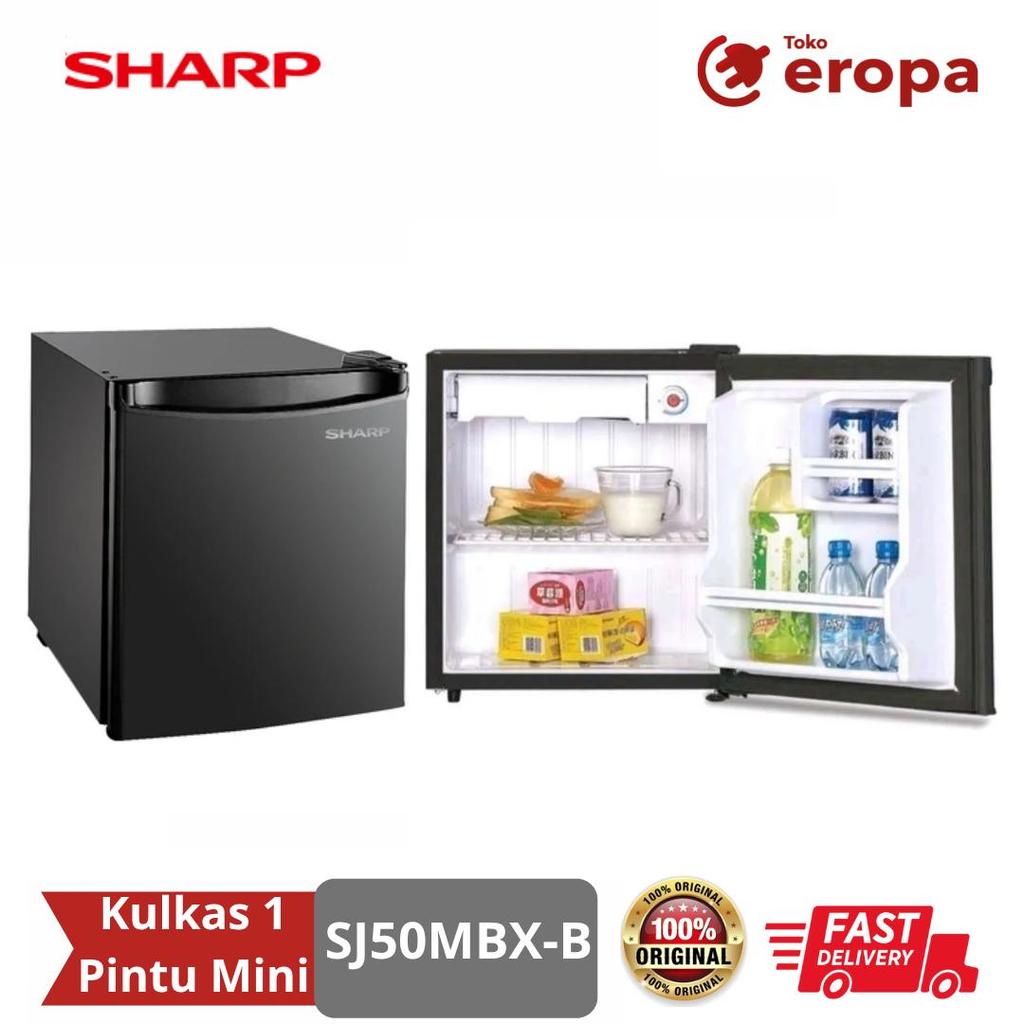Kulkas 1 Pintu Mini Sharp SJ50MBX-B