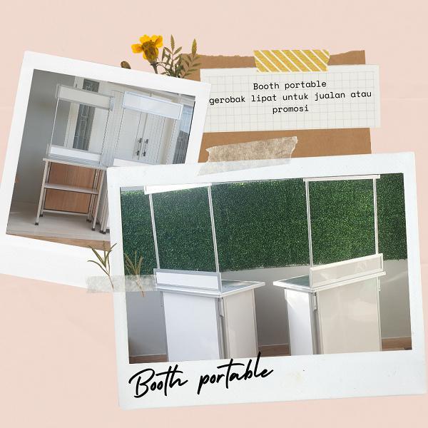 Booth Portable Kecil Lipat untuk Usaha Makanan dan Minuman
