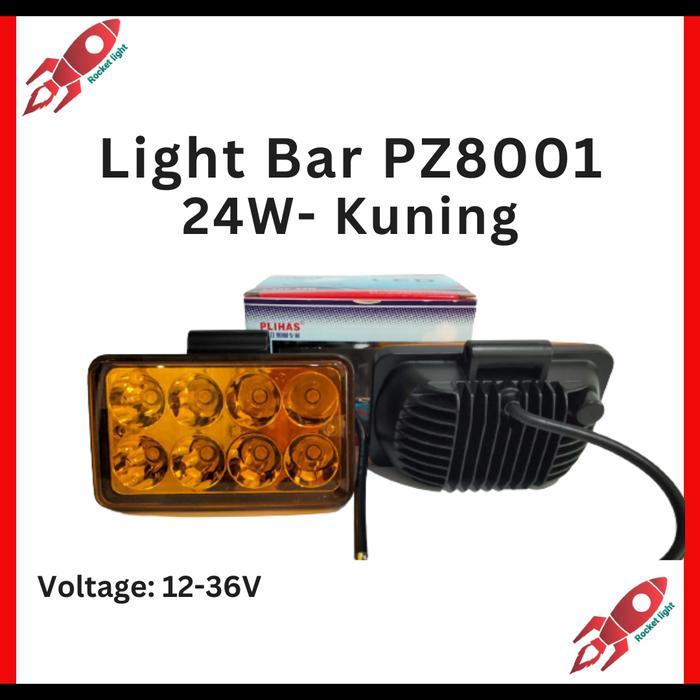 Lampu Sorot Led Bar Mobil Led Light Bar Offroad Runlai 24 Watt Kuning