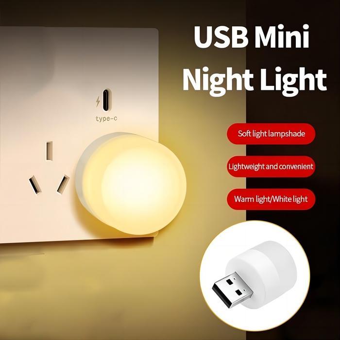 HAN RIVER & RONG RIVER Lampu Malam Mini USB 1W - Hemat Energi