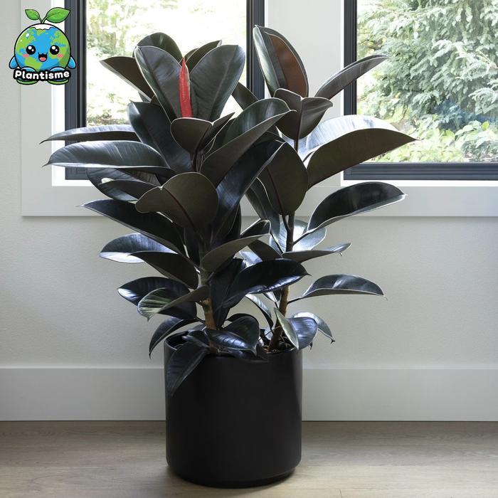 Tanaman Hias - Rubber Plant Ficus Elastica 'Red Robusta' Karet Kebo Indoor Outdoor Air Purifying