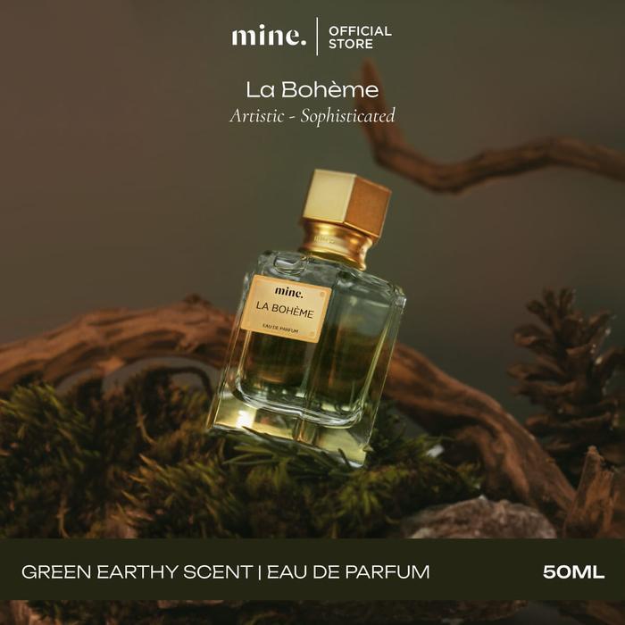 Mine Perfumery La Boheme - 50 ml Eau De Perfume | Parfum Wangi Alam Segar Fresh Hutan Hujan - La Boh