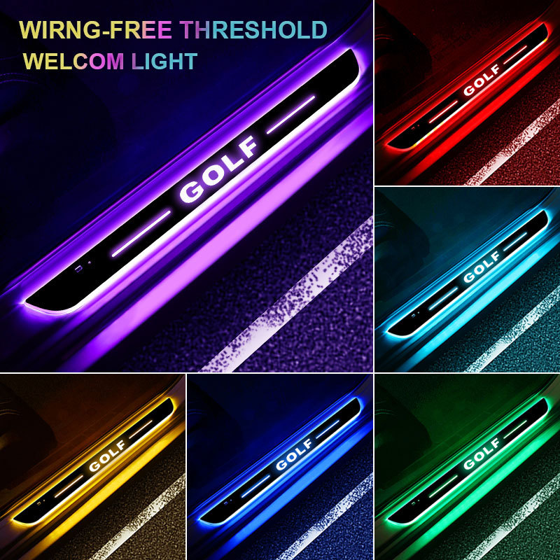 Car door Sill light logo Projector lamp Power Moving LED Welcome