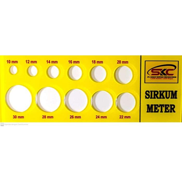 SIRKUM METER UKUR Alat Ukur Diameter Sirkumsisi Akrilik untuk Sunat Ring Stapler Klamp ALAT UKUR SIR