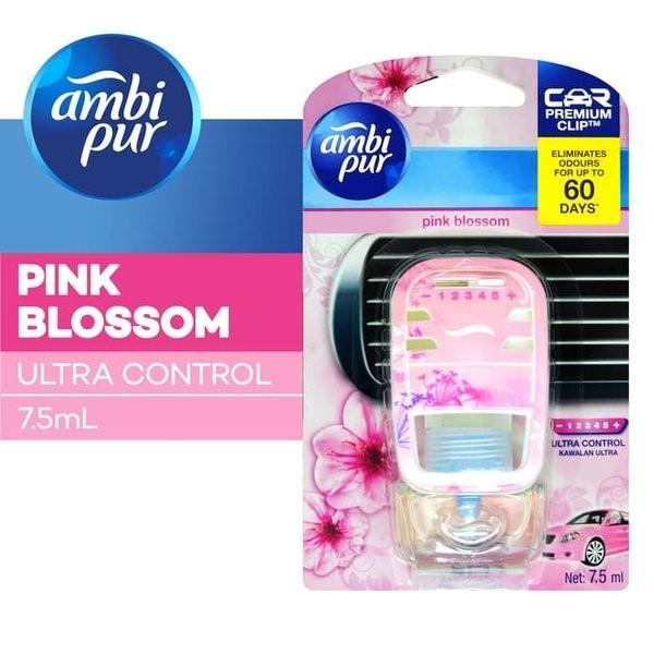 NEW - AMBIPUR PEWANGI MOBIL PINK BLOSSOM ULTRA CONTROL 7.5ML