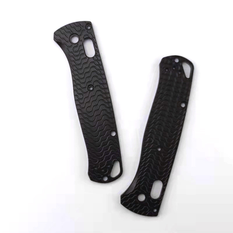 Line Pattern Aluminum Alloy Grip Patch Fit BM 535 Bugout Tactical Knife Diy Modification Accessories