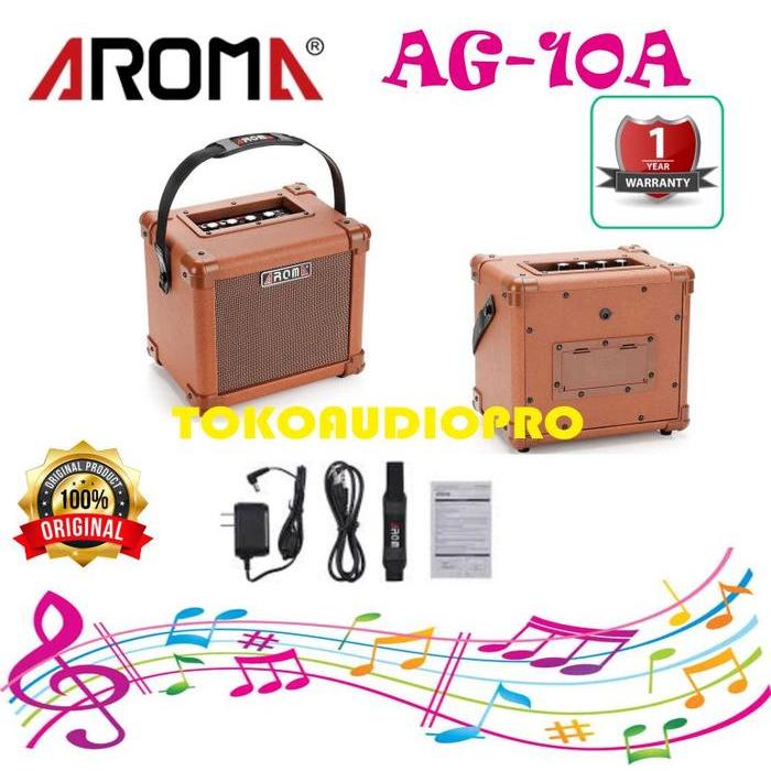 Amplifier Gitar Portabel 10 Watt dengan Speaker 5 Inci untuk Gitar Akustik