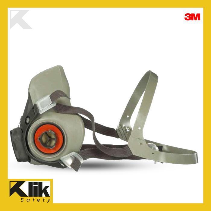 Original 3M Half Facepiece Reusable Respirator 6200 (Masker 3M 6200)