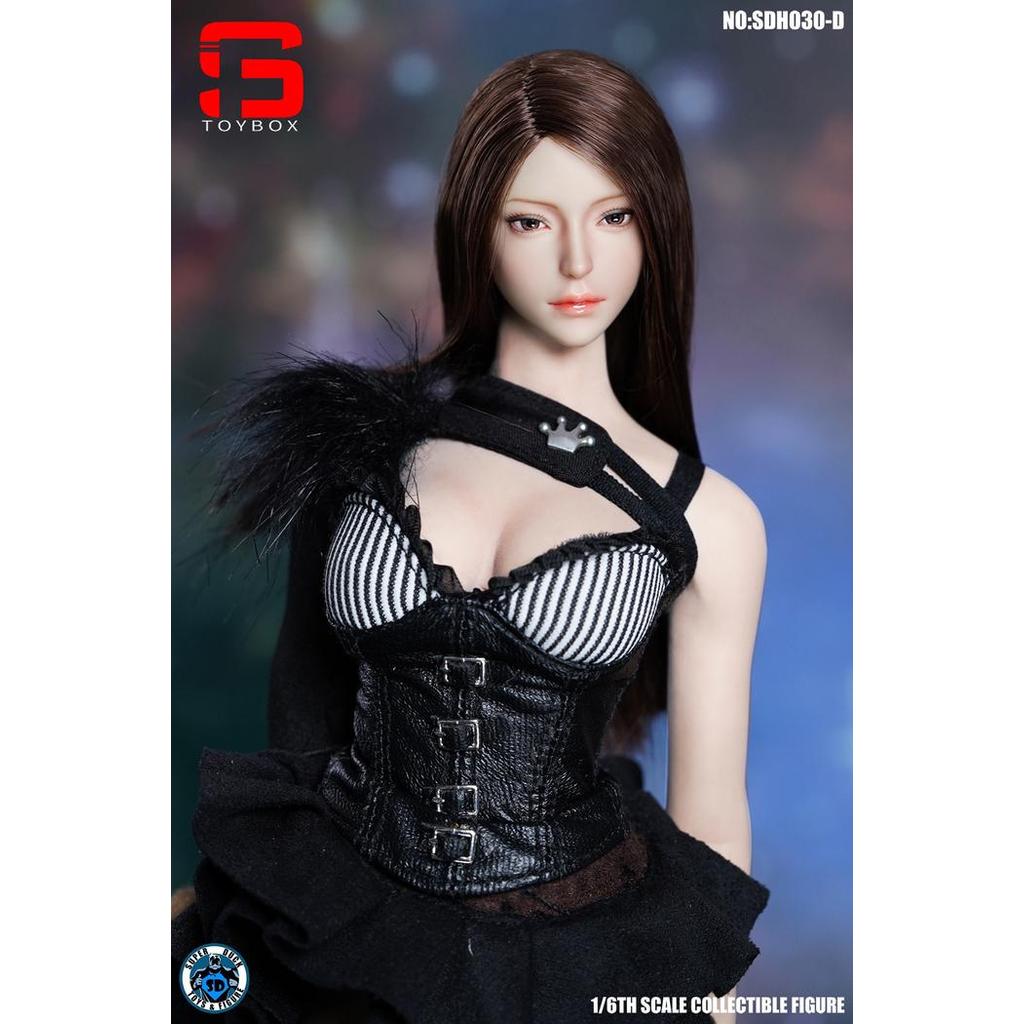 HOT SALE!!! SUPER DUCK SDH030 1/6 BEAUTY GIRL HEAD SCULPT CARVING MODEL FIT 12'' TBLEAGUE PH PALE