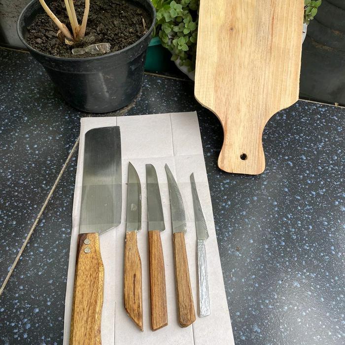 NEW pisau set dapur murah Kitchenware