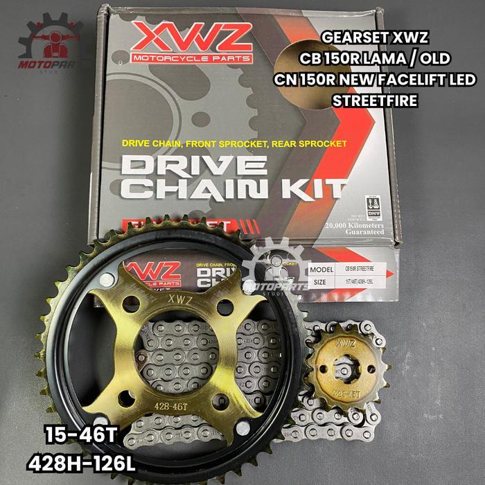 GEAR GIR SET GIR PAKET CB 150R STREETFIRE LED CB150R LAMA CB VERZA Motor Gold Motorcycle Racing