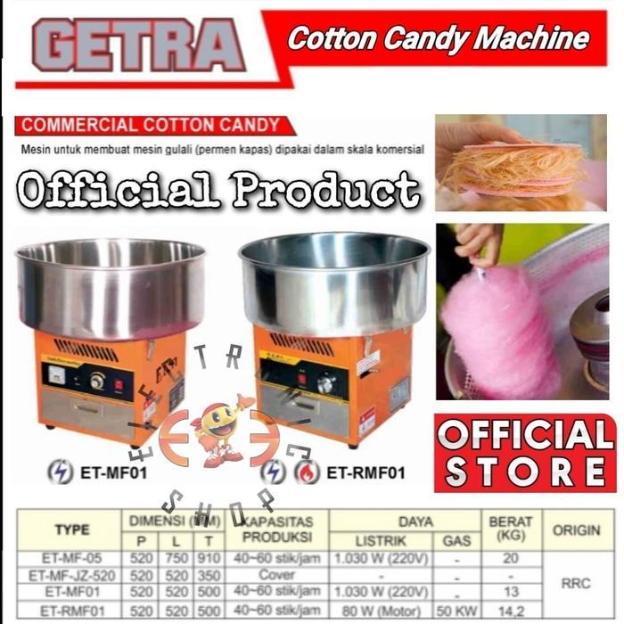 Mesin Pembuat Gulali Kapas Listrik Kapasitas 40-60 Stik per Jam - ET MF01