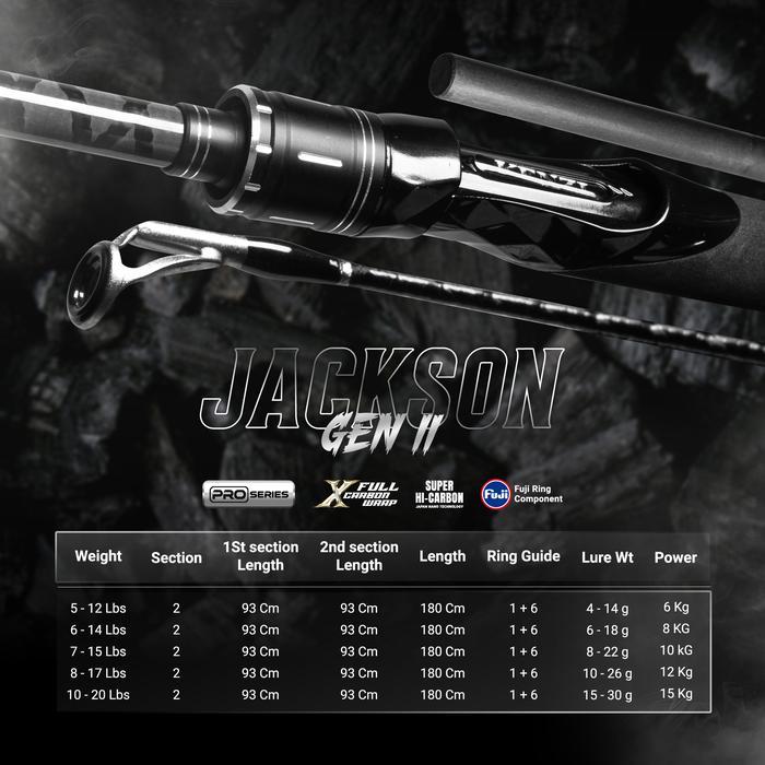 PR0M0 JORAN KENZI JACKSON PRO 602 GEN-II - Joran Spinning Carbon Solid Full Fuji Guide Carbon