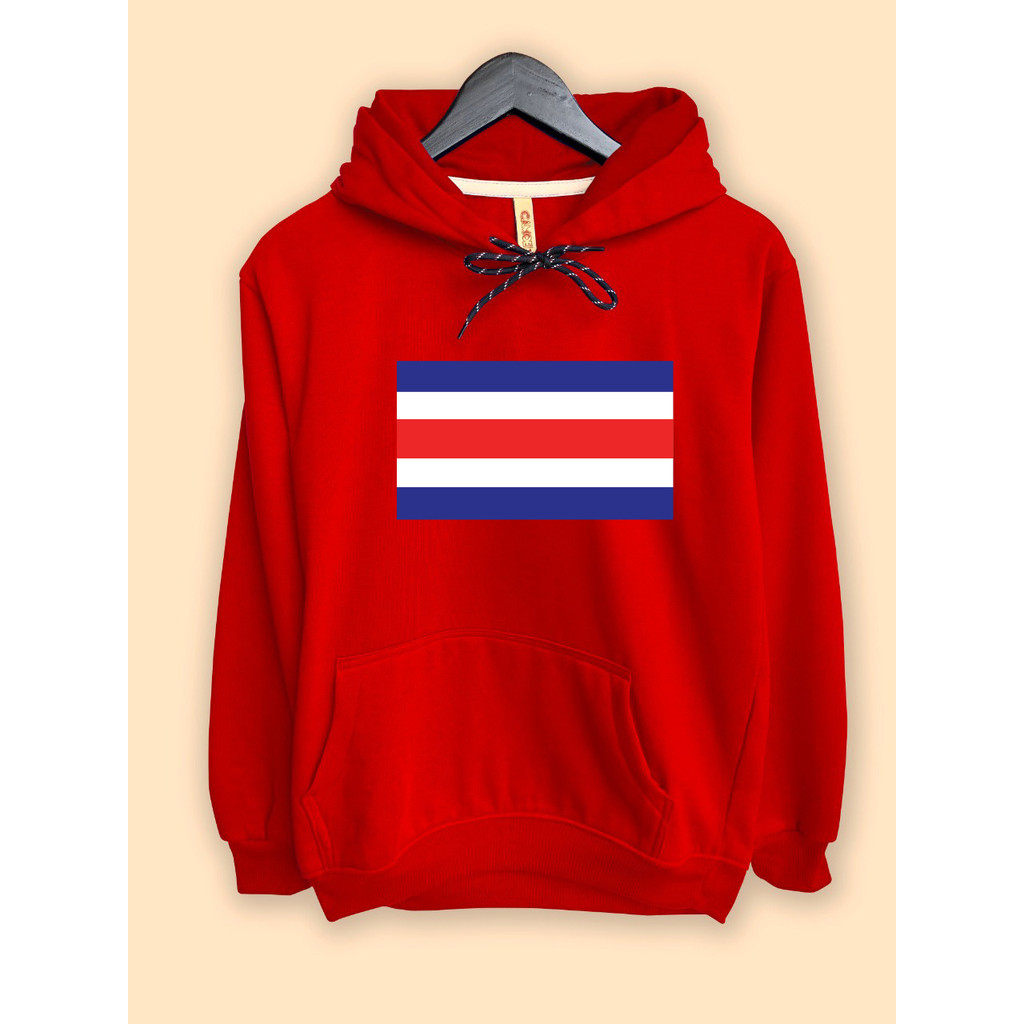 Jaket Hoodie Bendera COSTA RICA Piala Dunia World Cup