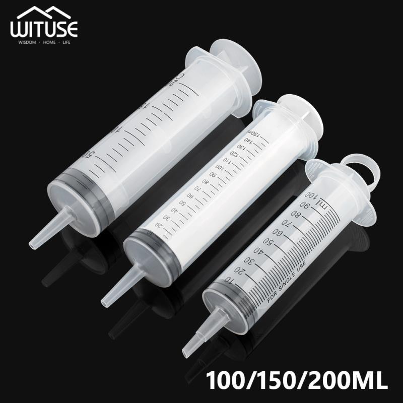 100ml 150ml 200ml Large Plastic Syringe Syringe Reusable Sterile