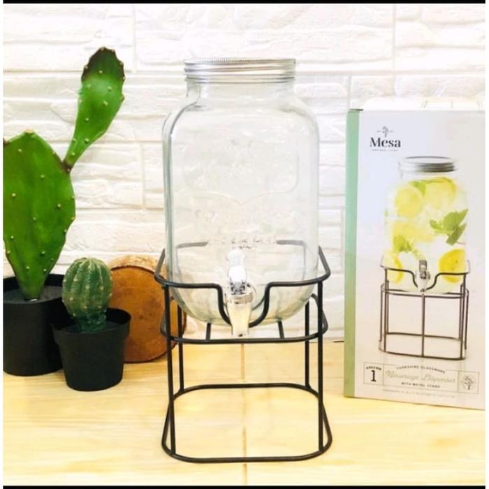 yumnastoree.id [KIM GLASS BEVERAGE DISPENSER]DISPENSER KACA DISPENSER AIR MINUM 8 LITER DISPENSER