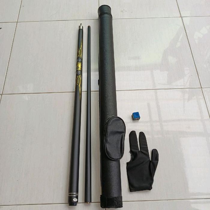 Stik billiard stick biliard bilyard billiard paket hemat komplet hitam black