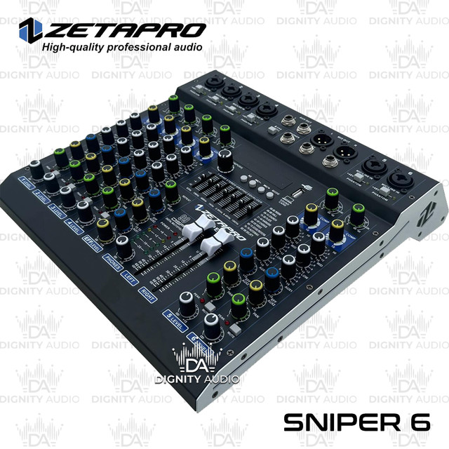 Mixer 6 Channel ZETAPRO SNIPER 6 | SNIPER6 Bluetooth USB Soundcard Original