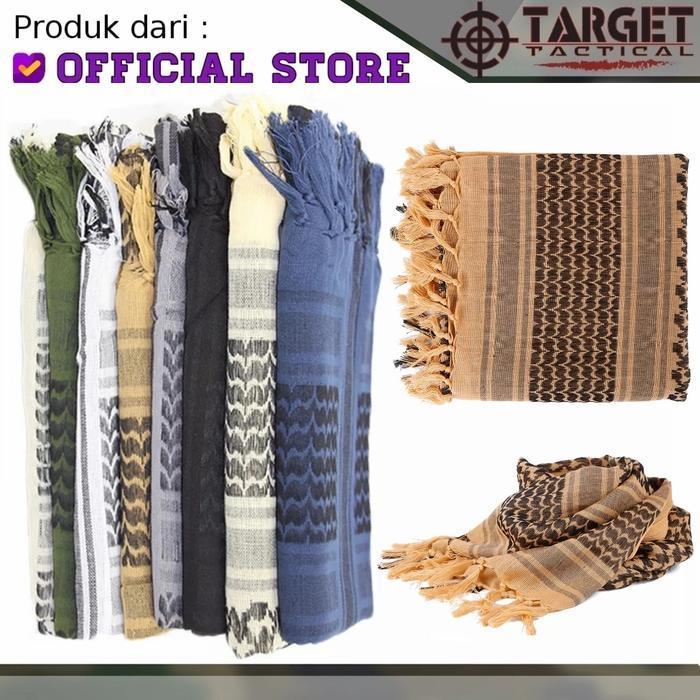Sorban Tactical Shemagh Scarf Syal Muslim Army Loreng Baju Koko Pasti Promo