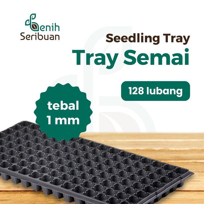200 Tray Semai Pot Tray Tebal 1 MM Lubang 128 Media Tanam Semai Benih - Benih Seribuan