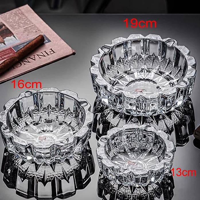 Asbak Kaca Besar Super Tebal Asbak Ruang Tamu Mewah Aesthetic Ashtray Asbak Kaca Kristal Asbak Unik
