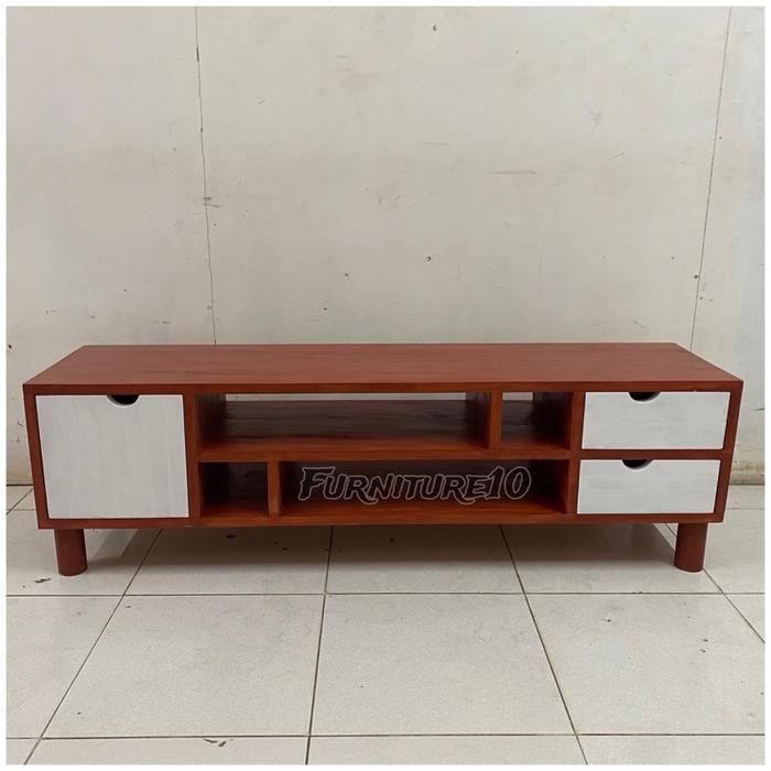 Meja TV 140cm Kayu Mahoni Furniture