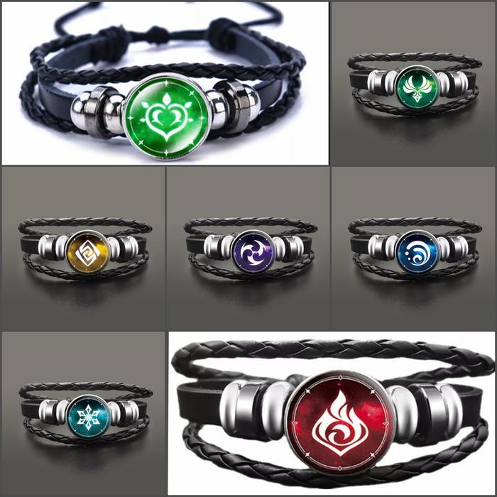 Genshin Impact Vision Bracelet Gelang Cryo Geo Pyro Hydro Electro Tbk