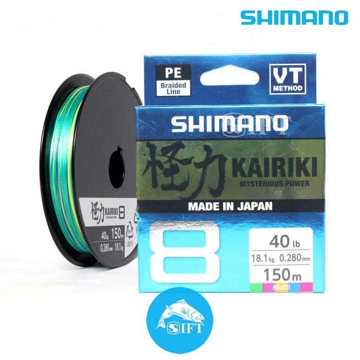 Senar Pe Shimano Kairiki 8 150M Multicolor 6Lbs Sd 80Lb Made In Japan #Gratisongkir